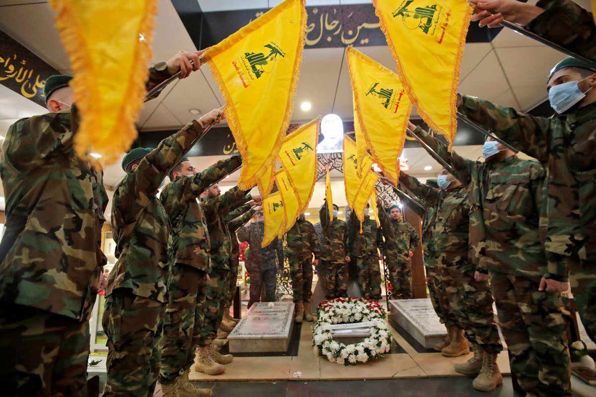 Fighters of the Lebanese movement Hezbollah [ANWAR AMRO/AFP/Getty Images]