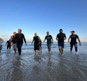 Palestinians at the beach in Gaza, 17 February 2022 [Mohammed Asad/Middle East Monitor]