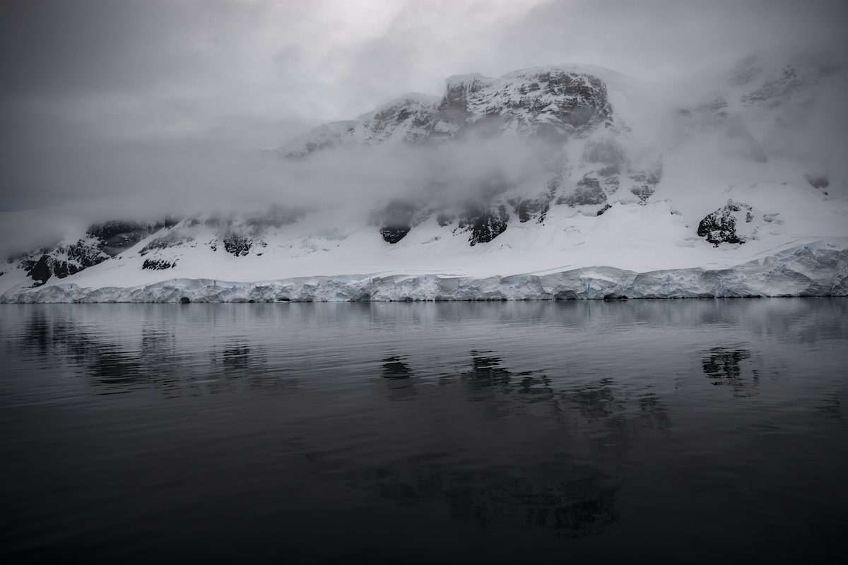 ANTARCTICA - FEBRUARY 27: A view of floes on Neumayer Canal as the floes melt due to global climate change in Antarctica on February 27, 2022. Turkish scientists, within the scope of the 6th National Antarctic Science Expedition, monitored the global climate change and followed the glaciers that provide the heat balance of the world and decrease every year. ( Şebnem Coşkun - Anadolu Agency )