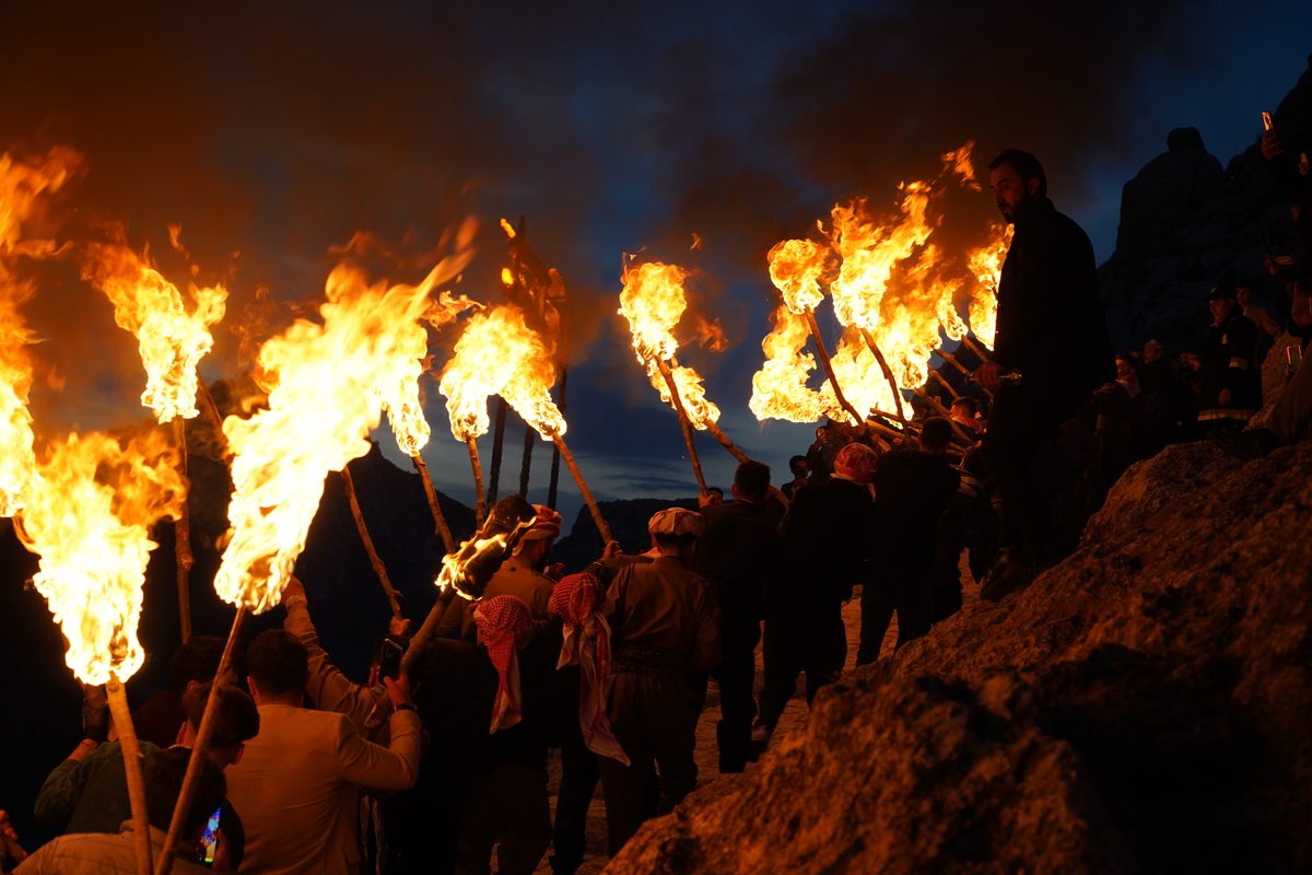 People celebrate spring festival of Nowruz in Duhok, Iraq [Ismael Adnan Yaqoob - Anadolu Agency]