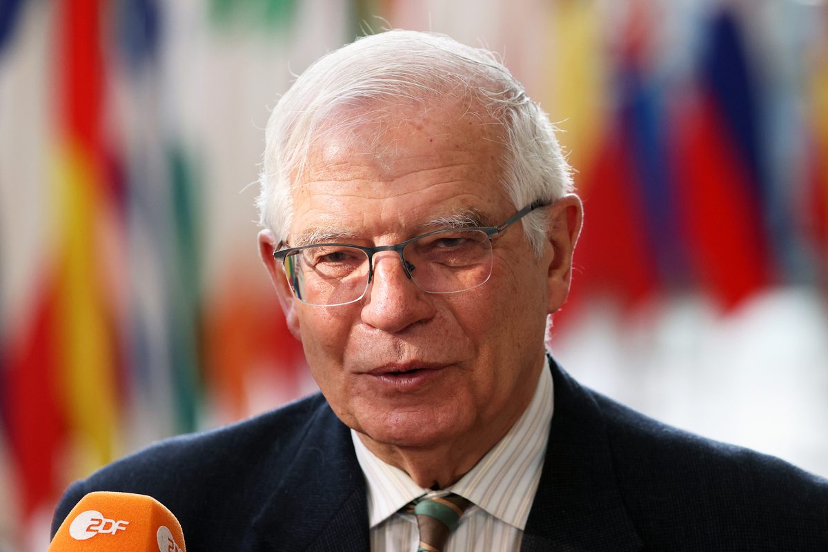 High Representative of the European Union Josep Borrell in Brussels, Belgium on March 21, 2022 [Dursun Aydemir/Anadolu Agency]