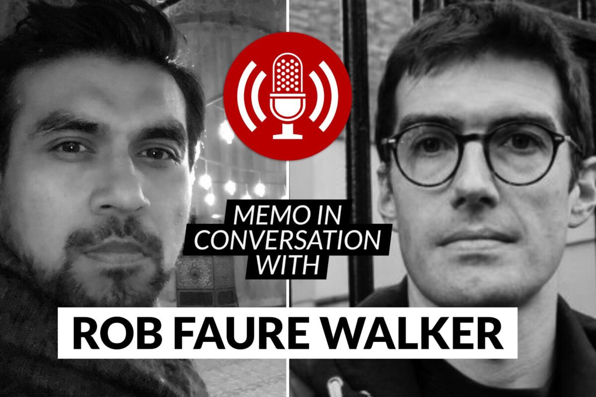 MEMO in conversation with Dr Rob Faure Walker 

