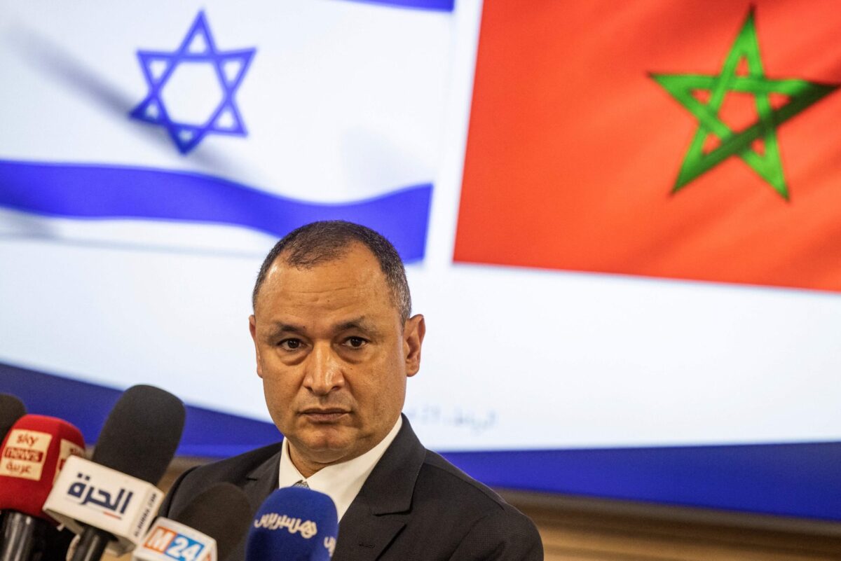 Moroccan Industry and Trade Minister Ryad Mezzour in Rabat on Febuary 21, 2022 [FADEL SENNA/AFP via Getty Images]