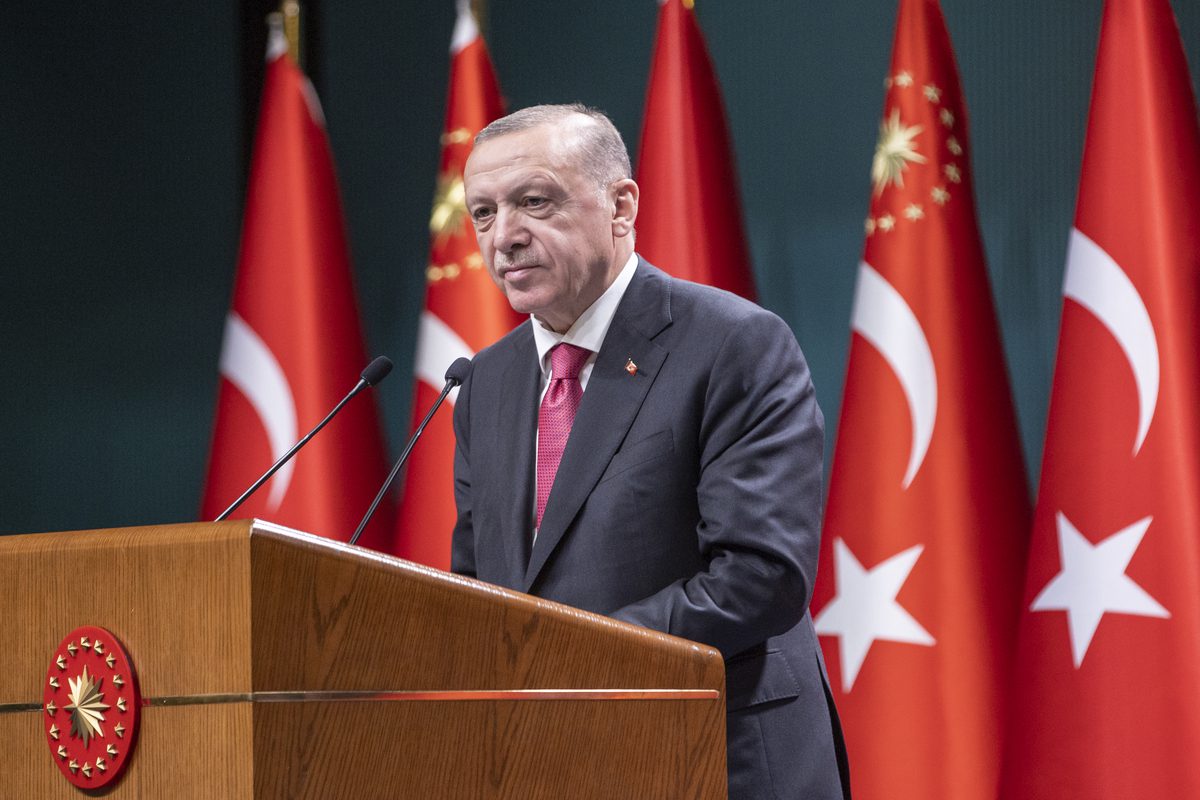 Turkish President Recep Tayyip Erdogan in Ankara, Turkiye on May 23, 2022 [Aytaç Ünal/Anadolu Agency]