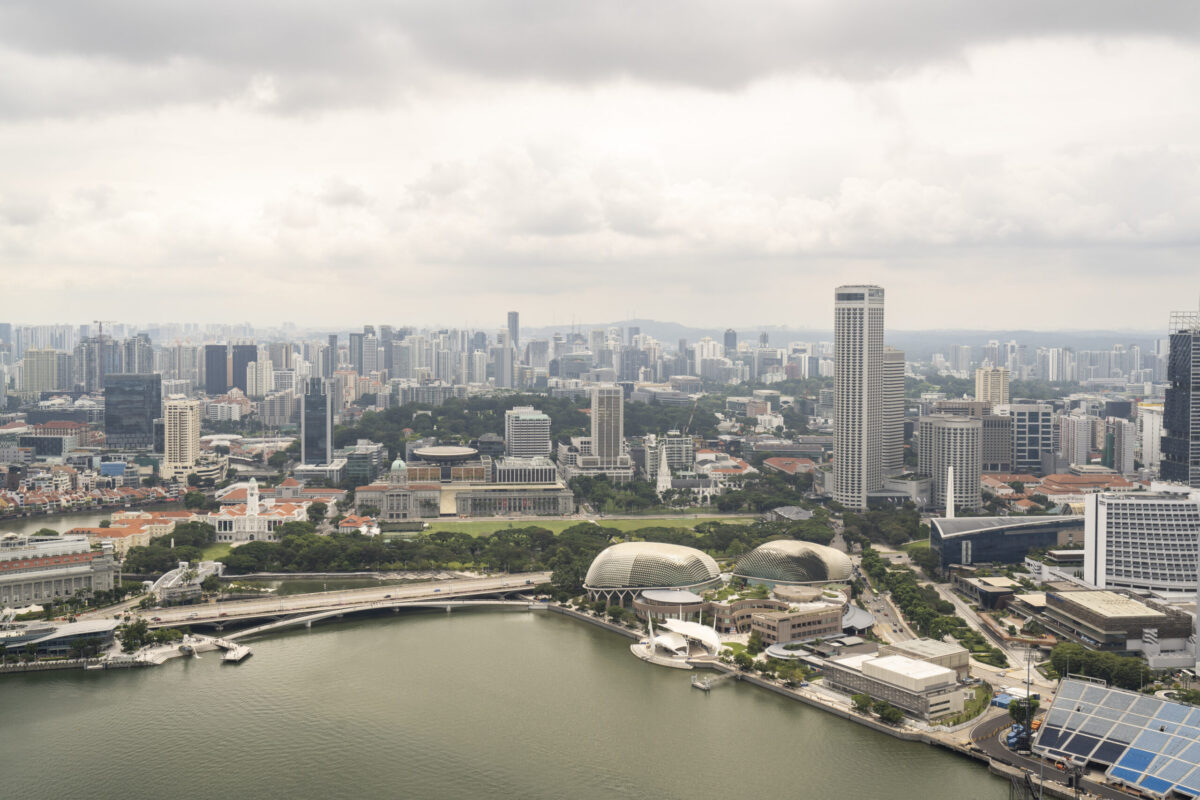 The skyline of the city in Singapore, on Monday, May 16, 2022 [Ore Huiying/Bloomberg via Getty Images]