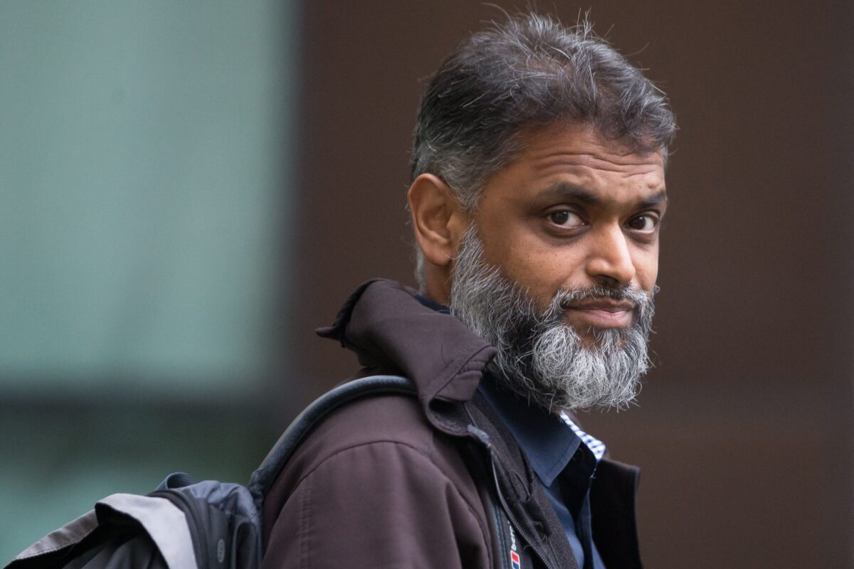 Former Guantanamo Bay detainee British citizen Moazzam Begg arrives at Westminster Magistrates' Court in London on September 25, 2017 [DANIEL LEAL/AFP via Getty Images]