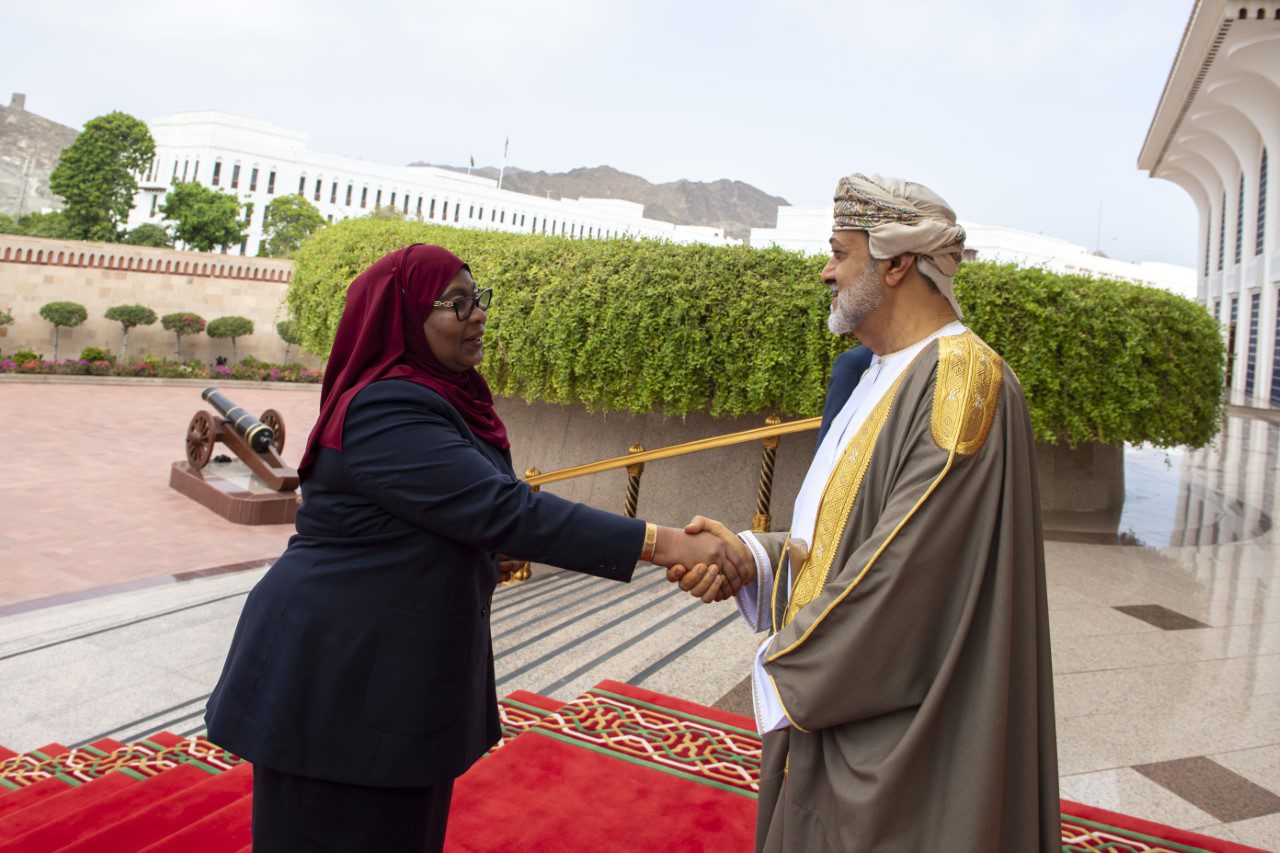 Tanzanian President Samia Suluhu Hassan is on a state visit to Oman. She was welcomed at the Royal Airport yesterday by Sultan Haitham Bin Tarik [Omani Government]