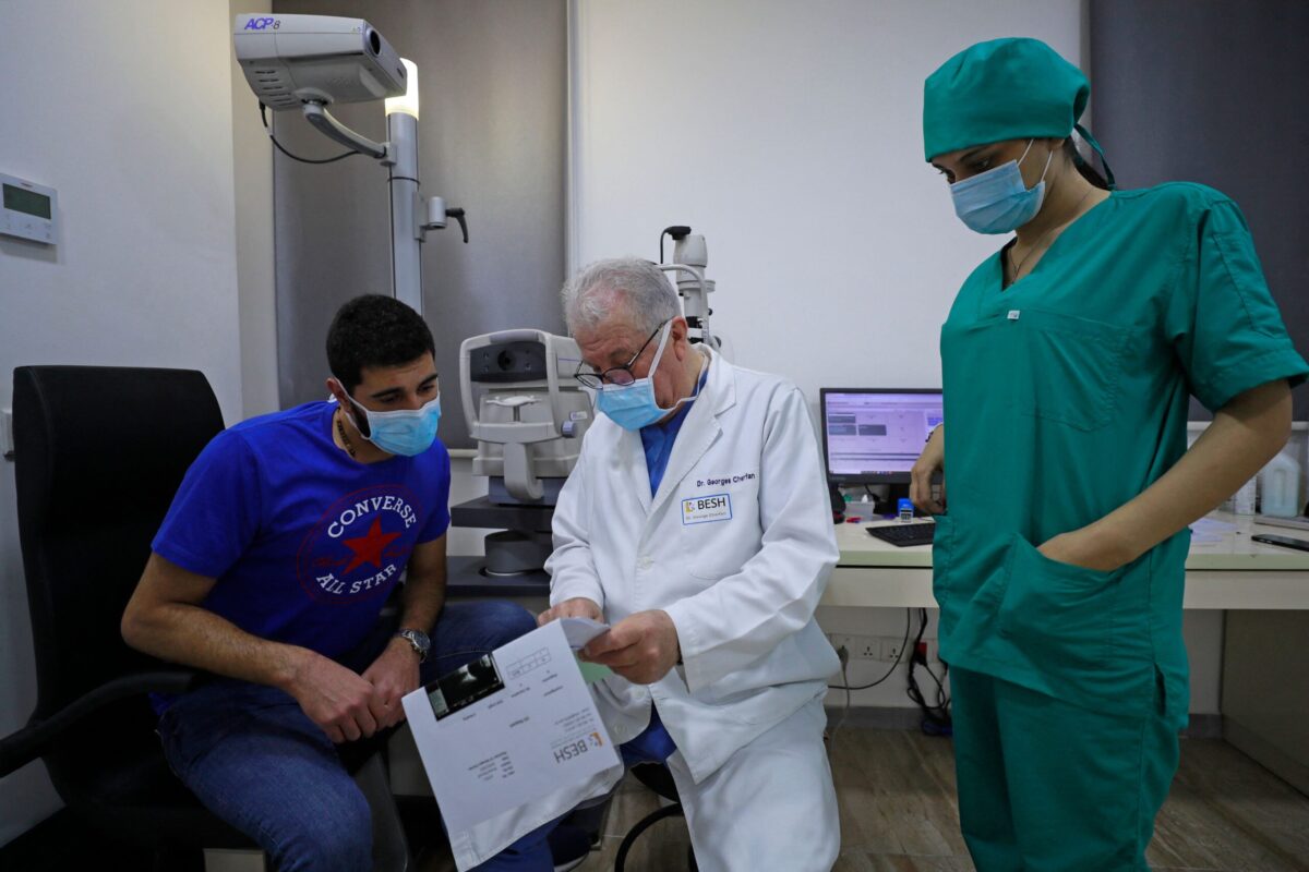 Lebanese ophthalmologist on March 2, 2022 [AHMAD AL-RUBAYE/AFP via Getty Images]
