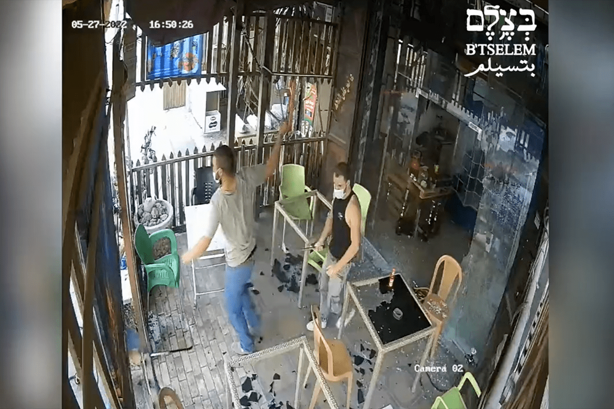 Two right-wing settlers have been indicted on charges of deliberately vandalising a Palestinian coffee shop [B'Tselem]