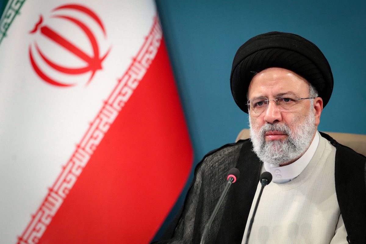 Iranian President Ebrahim Raisi attends a cabinet meeting in Tehran, Iran on July 13, 2022. ( Iranian Presidency - Anadolu Agency )