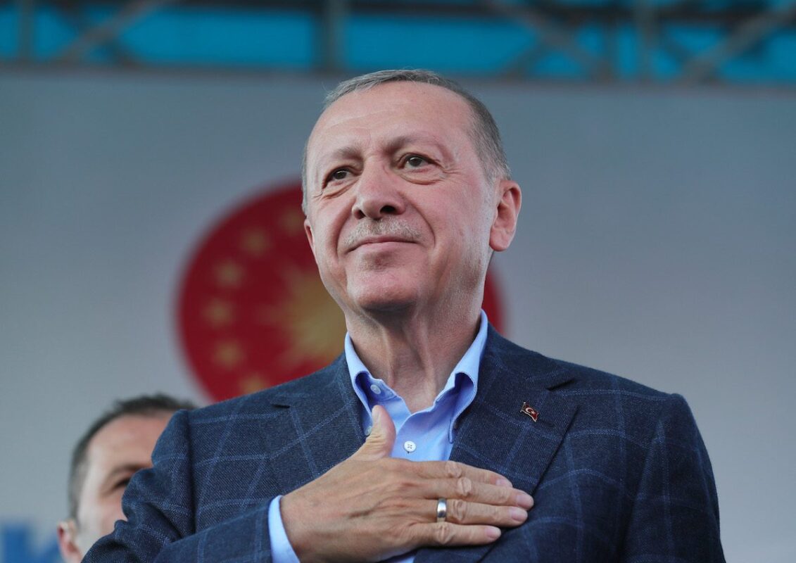 Turkish President Recep Tayyip Erdogan in Kayseri, Turkiye on 23 July 2022 [Mustafa Kamacı/Anadolu Agency]