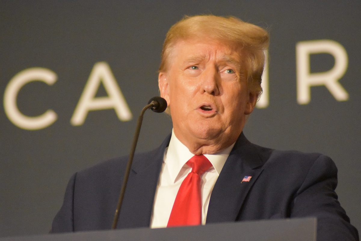 Former President of the United States Donald J. Trump in Washington, DC US on July 26, 2022 [Kyle Mazza/Anadolu Agency]