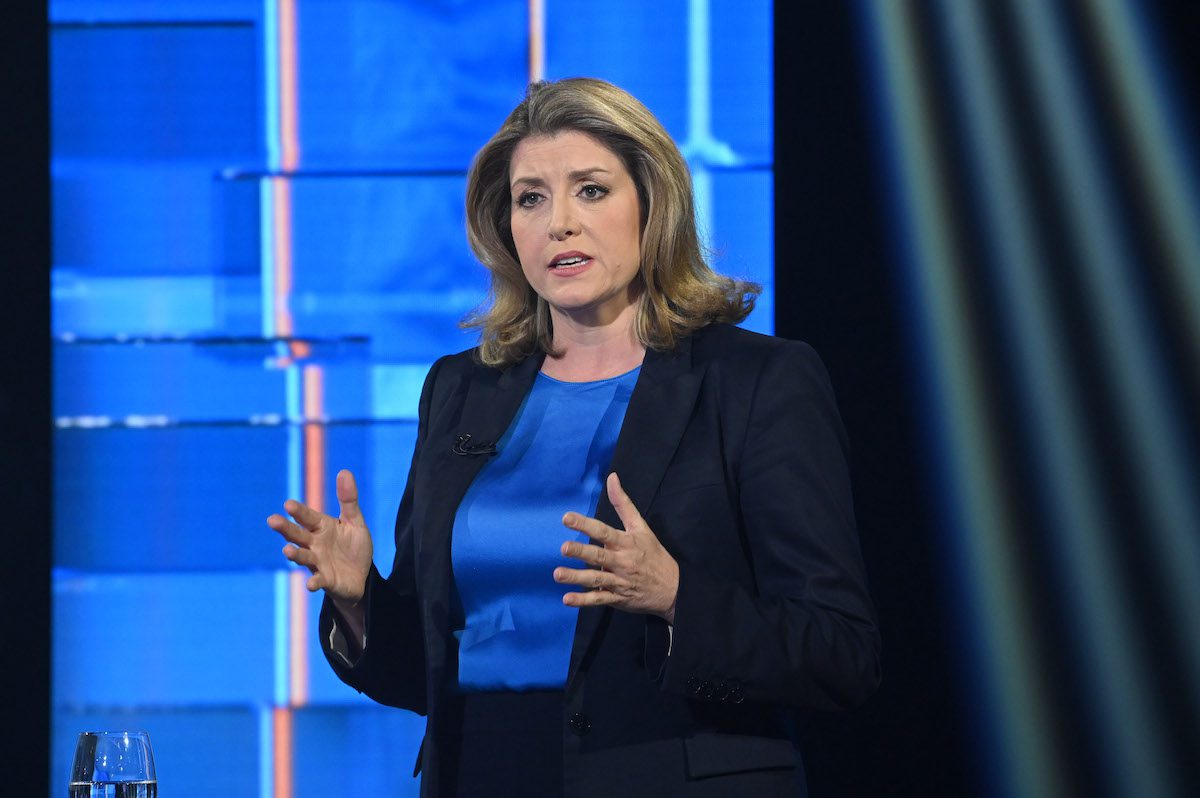 Conservative leadership candidate Penny Mordaunt speaks during Britain's Next Prime Minister: The ITV Debate at Riverside Studios on July 17, 2022 in London, England. [Jonathan Hordle / ITV via Getty Images]