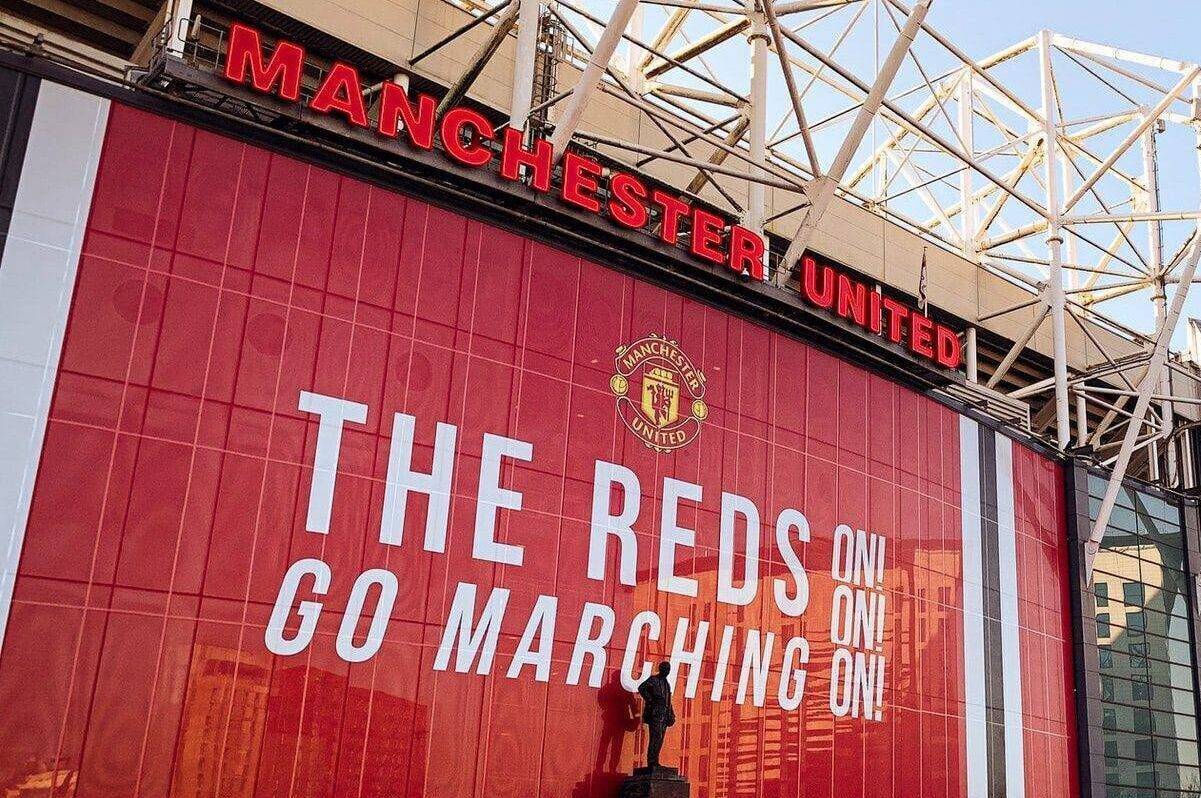 Manchester United Football Stadium, Old Trafford, in Manchester, UK