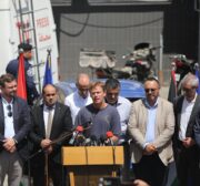 EU delegation in Gaza meets Palestinians wounded in latest Israel strikes, on 16 August 2022 [Mohammed Asad/Middle East Monitor]