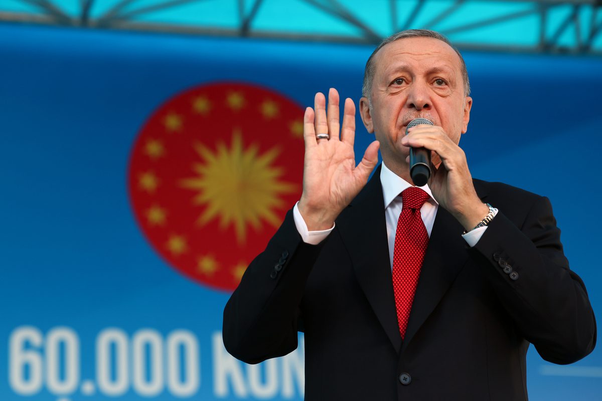 Turkish President Recep Tayyip Erdogan in Istanbul, Turkiye on 18 August 2022 [TUR Presidency/ Murat Cetinmuhurdar/Anadolu Agency]
