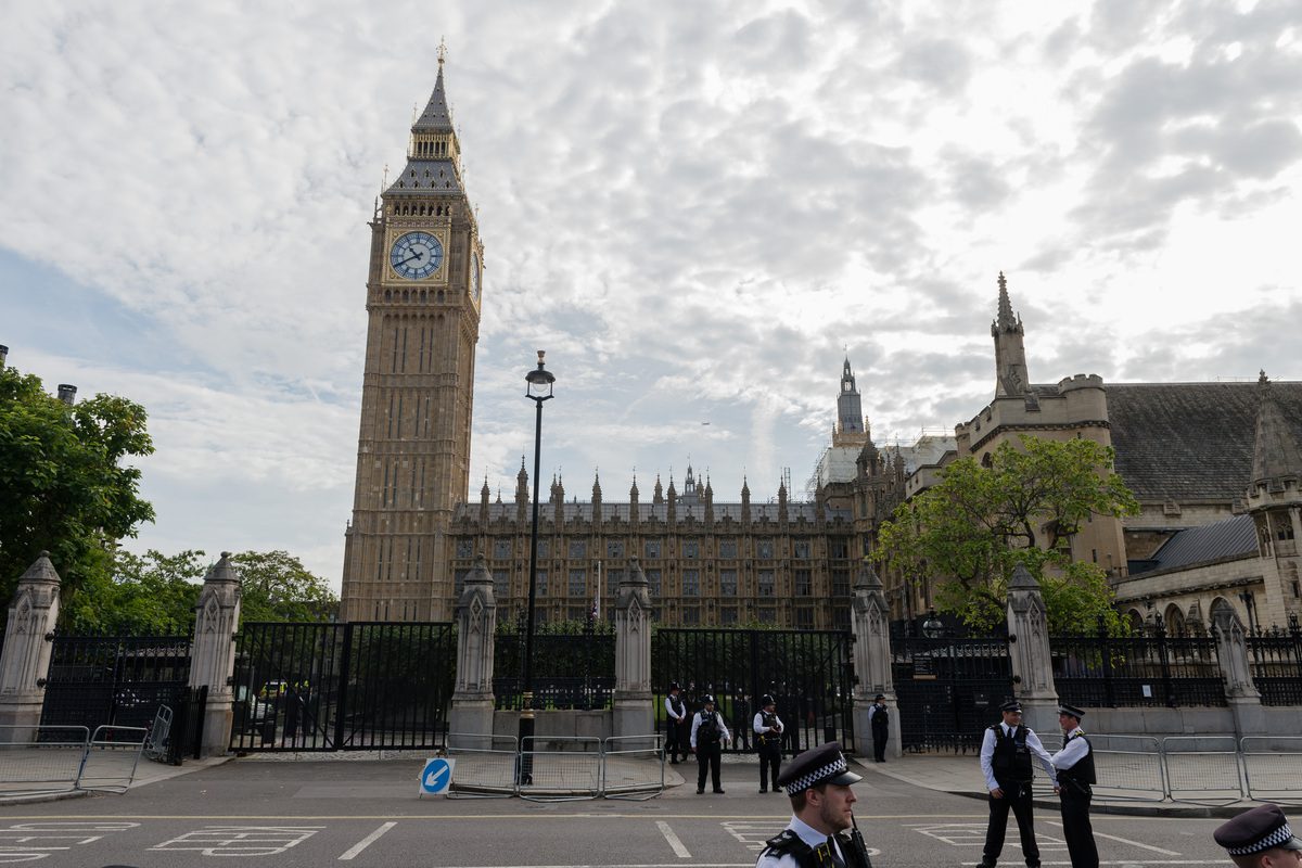 A view of the Houses of Parliament in London, United Kingdom on September 12, 2022 [Wiktor Szymanowicz/Anadolu Agency]