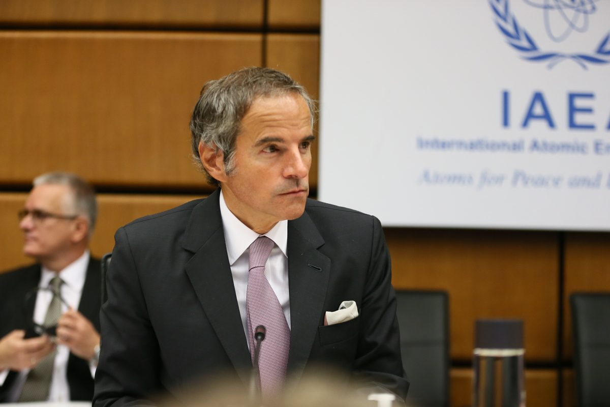 Rafael Mariano Grossi, Director General of the International Atomic Energy Agencyattends the Atomic Energy Agency (IAEA) Board meeting in Vienna, Austria on September 12, 2022 [Aşkın Kıyağan/Anadolu Agency]