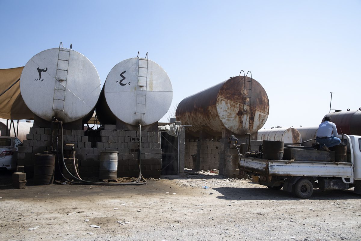 A view of the oil trucks at oil stock market in Erbil, Iraq on September 06, 2022 [Ahsan Mohammed Ahmed Ahmed/Anadolu Agency]