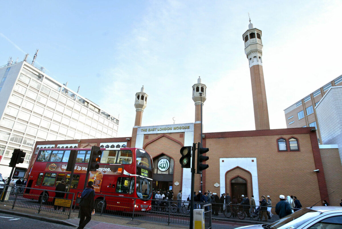 LONDON - DECEMBER 9: British Muslims line up each day for Al-Aser or afternoon prayer at the East London mosque December 9, 2004 in London, England. According to UK National Statistics, there are about two million Muslims living in the United Kingdom. (Photo by Abid Katib/Getty Images)