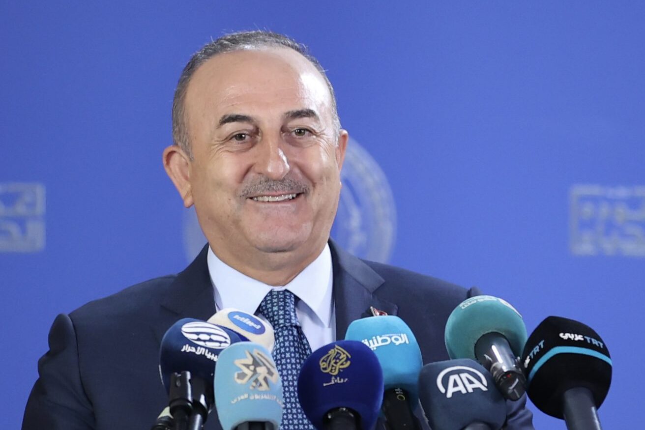 Turkish Foreign Minister Mevlut Cavusoglu on October 03, 2022 [Fatih Aktaş/Anadolu Agency]