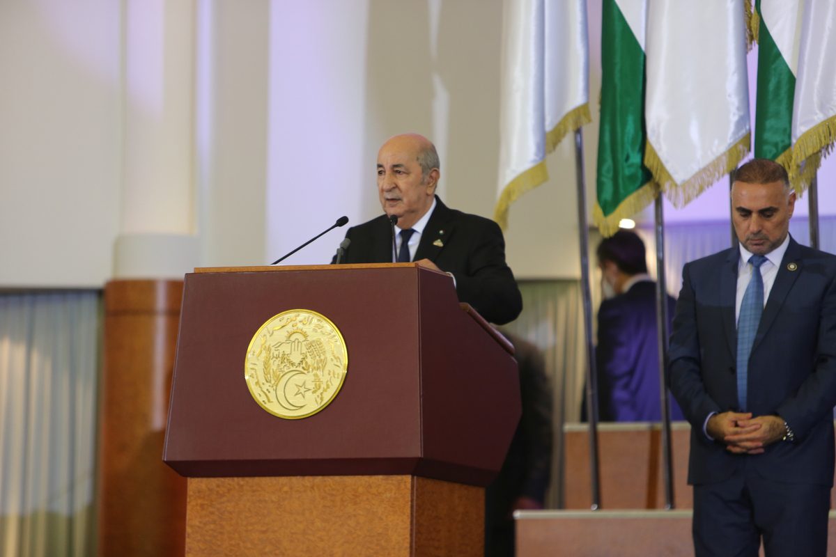 President of Algeria Abdelmadjid Tebboune in Algiers, Algeria on October 13, 2022 [Fazil Abd Erahim/Anadolu Agency]