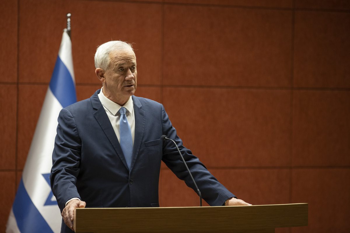 Chairman of Israel’s National Unity Party Benny Gantz [Muhammed Selim Korkutata/Anadolu Agency]