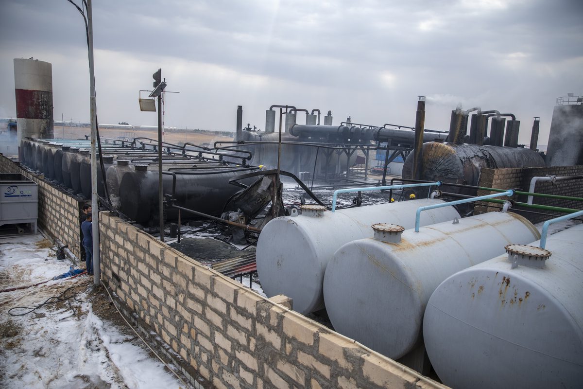 Refinery near the city of Erbil, Iraq on October 31, 2022 [Ahsan Mohammed Ahmed Ahmed/Anadolu Agency]