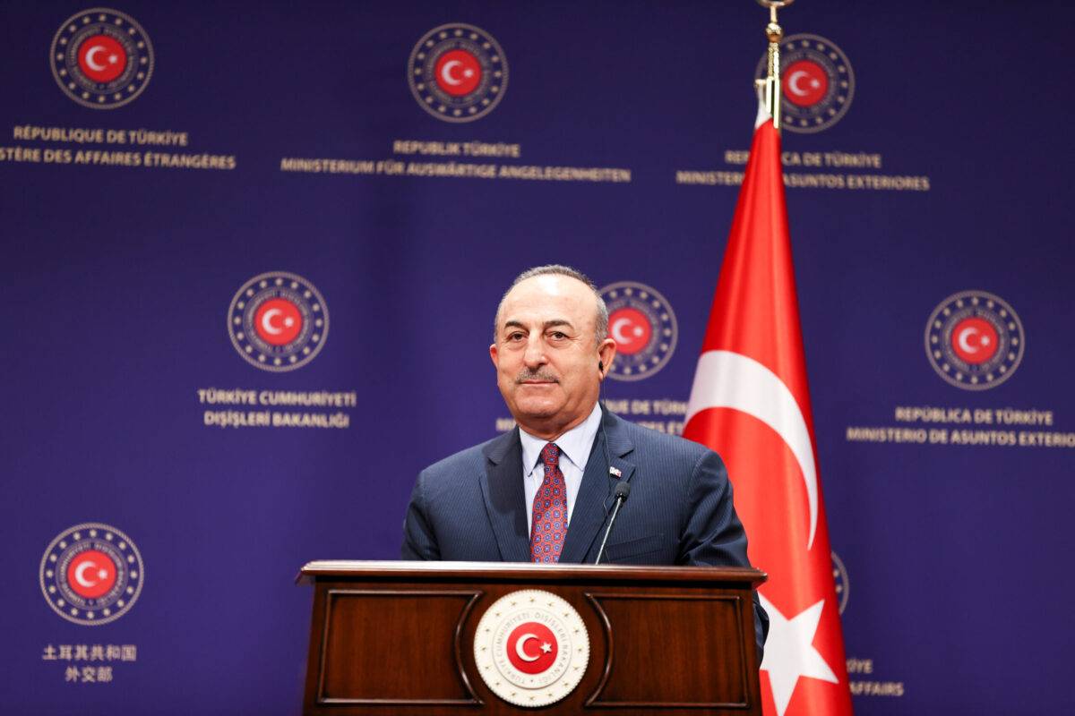 Turkish Foreign Minister, Mevlut Cavusoglu in Ankara, Turkiye on November 1, 2022 [Murat Gök/Anadolu Agency]