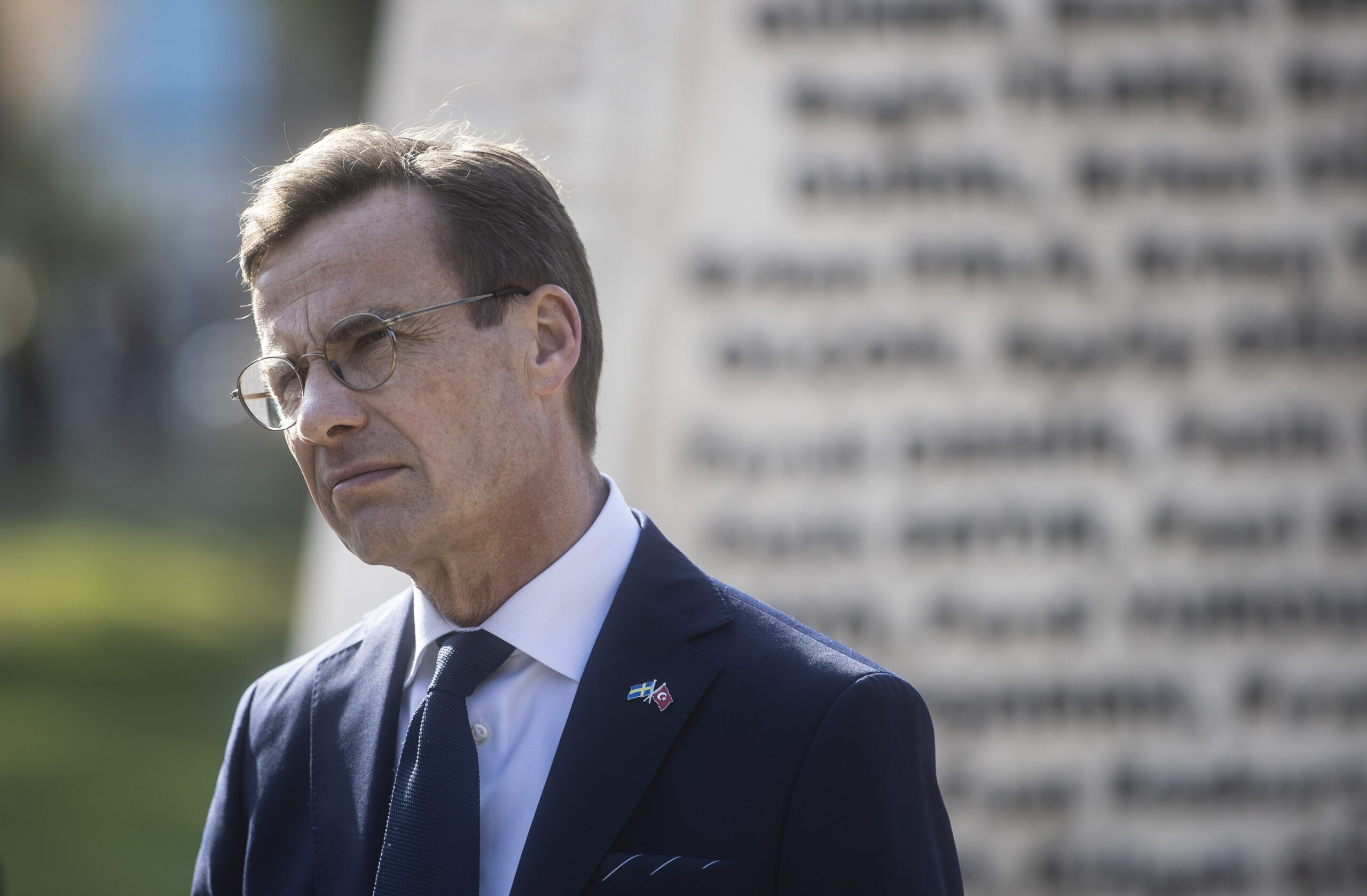 Swedish Prime Minister Ulf Kristersson in Ankara, Turkiye on November 08, 2022 [Esra Hacioğlu Karakaya/Anadolu Agency]