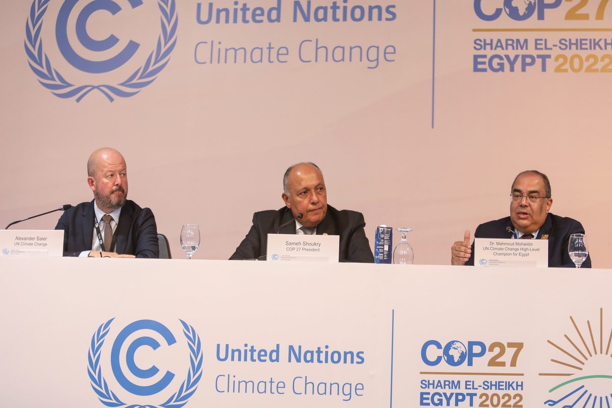 The COP27 climate conference held in Egypt's Red Sea resort city of Sharm el-Sheikh on November 8, 2022. [Mohamed Abdel Hamid - Anadolu Agency]