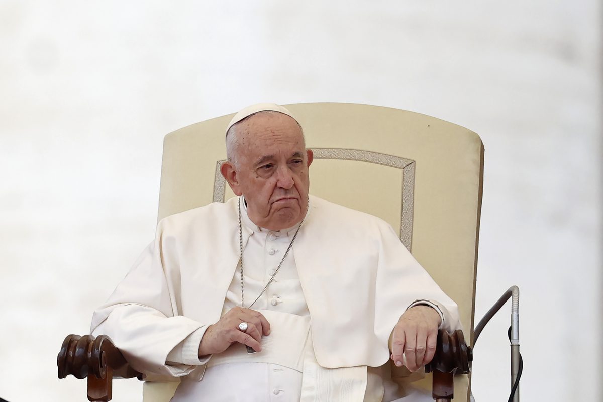 Pope Francis celebrates the weekly general audience in St. Peter's Square in Vatican City, Vatican on November 16, 2022. [Riccardo De Luca - Anadolu Agency]