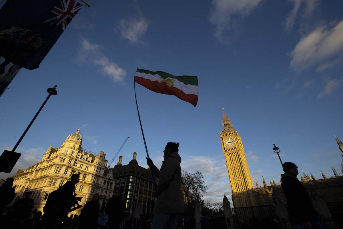 Iran flag on November 19, 2022 in London, United Kingdom. [Raşid Necati Aslım - Anadolu Agency]
