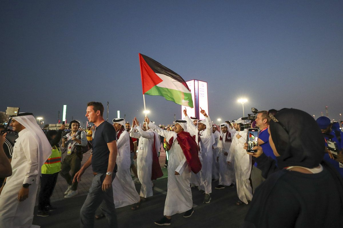 Palestine wasnt forgotten by football fans as FIFA World Cup kicked off in Qatar