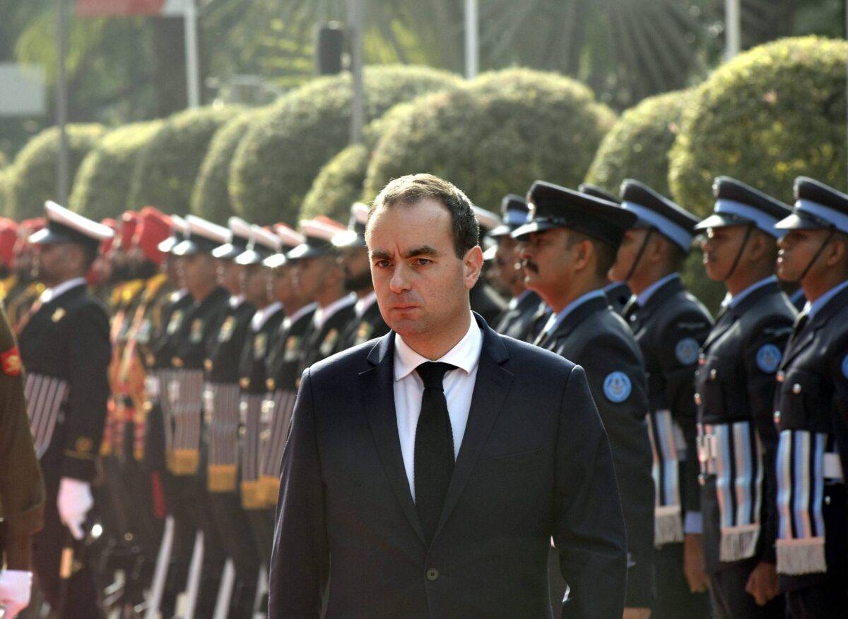 French Defence Minister Sébastien Lecornu on November 28, 2022 in New Delhi, India. [Imtiyaz Khan - Anadolu Agency]