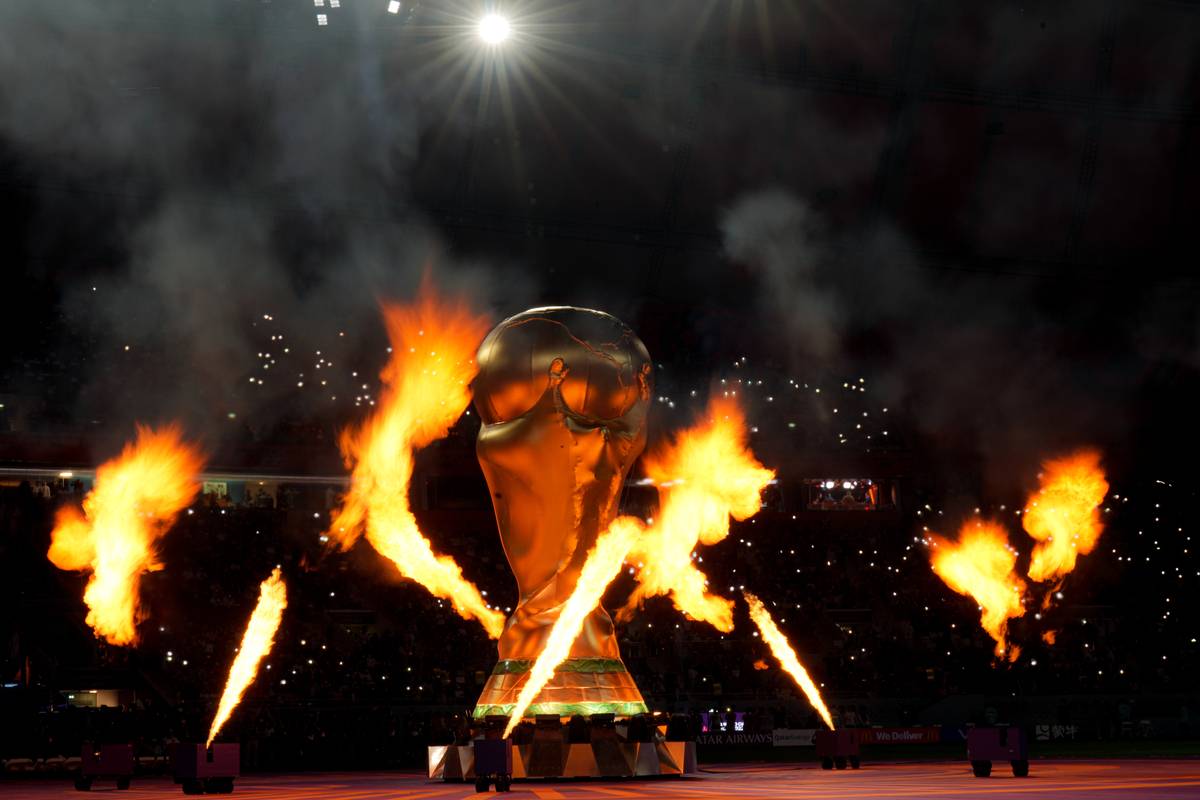 A view of Khalifa International Stadium, on December 01, 2022 in Doha, Qatar [Salih Zeki Fazlıoğlu/Anadolu Agency]