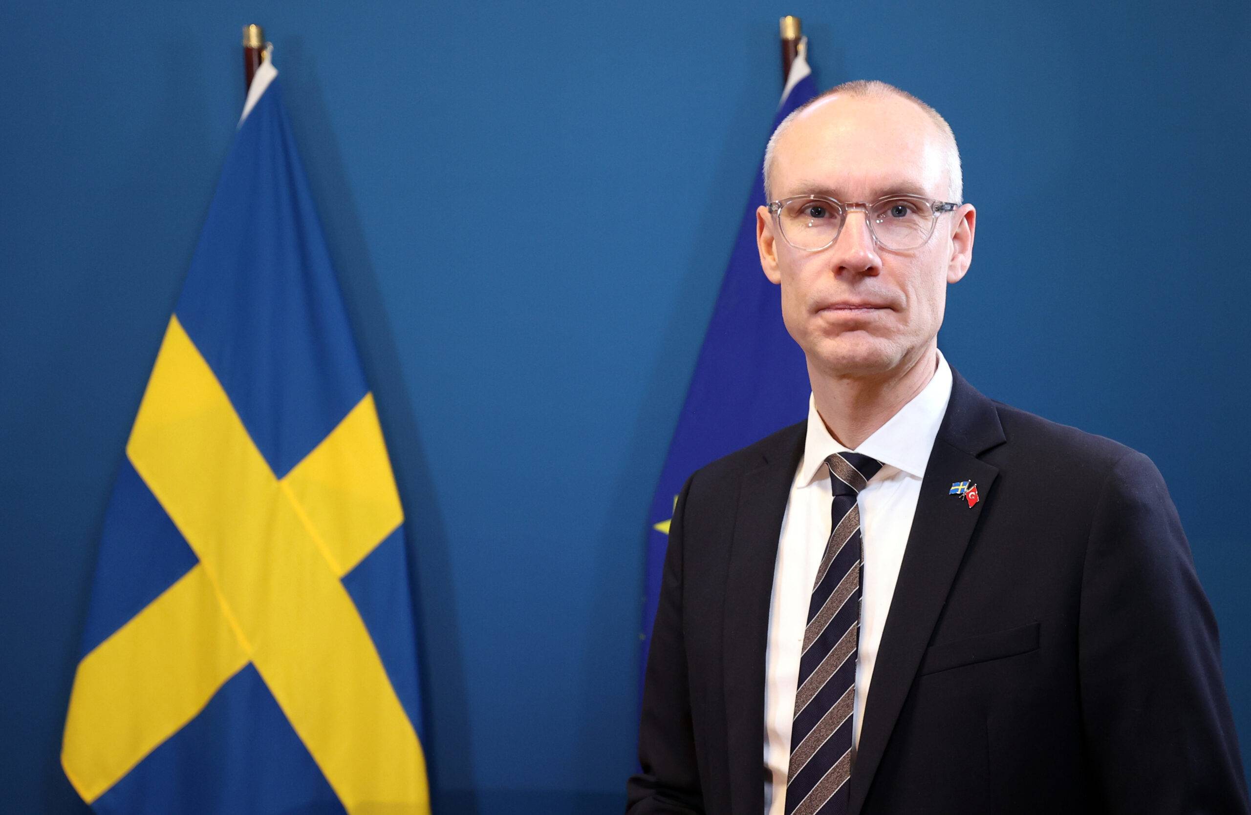 Ambassador in Swedish Prime Minister's Office for NATO-Negotiations Oscar Stenstrom speaks during an exclusive interview with Anadolu Agency in Stockholm, Sweden on 6 December, 2022 [Dursun Aydemir/Anadolu Agency]