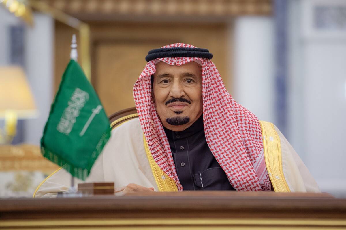 King of Saudi Arabia Salman bin Abdulaziz in Riyadh, Saudi Arabia. [Royal Court of Saudi Arabia - Anadolu Agency]