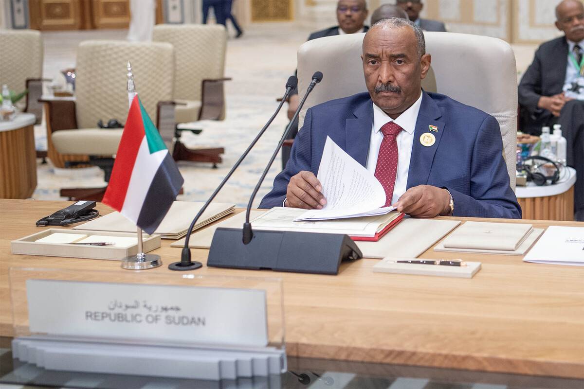 General Abdul Fattah al-Burhan, Chairman of the Sudan Sovereignty Council and Commander of the Army in Riyadh, Saudi Arabia on December 09, 2022. [Royal Court of Saudi Arabia - Anadolu Agency]