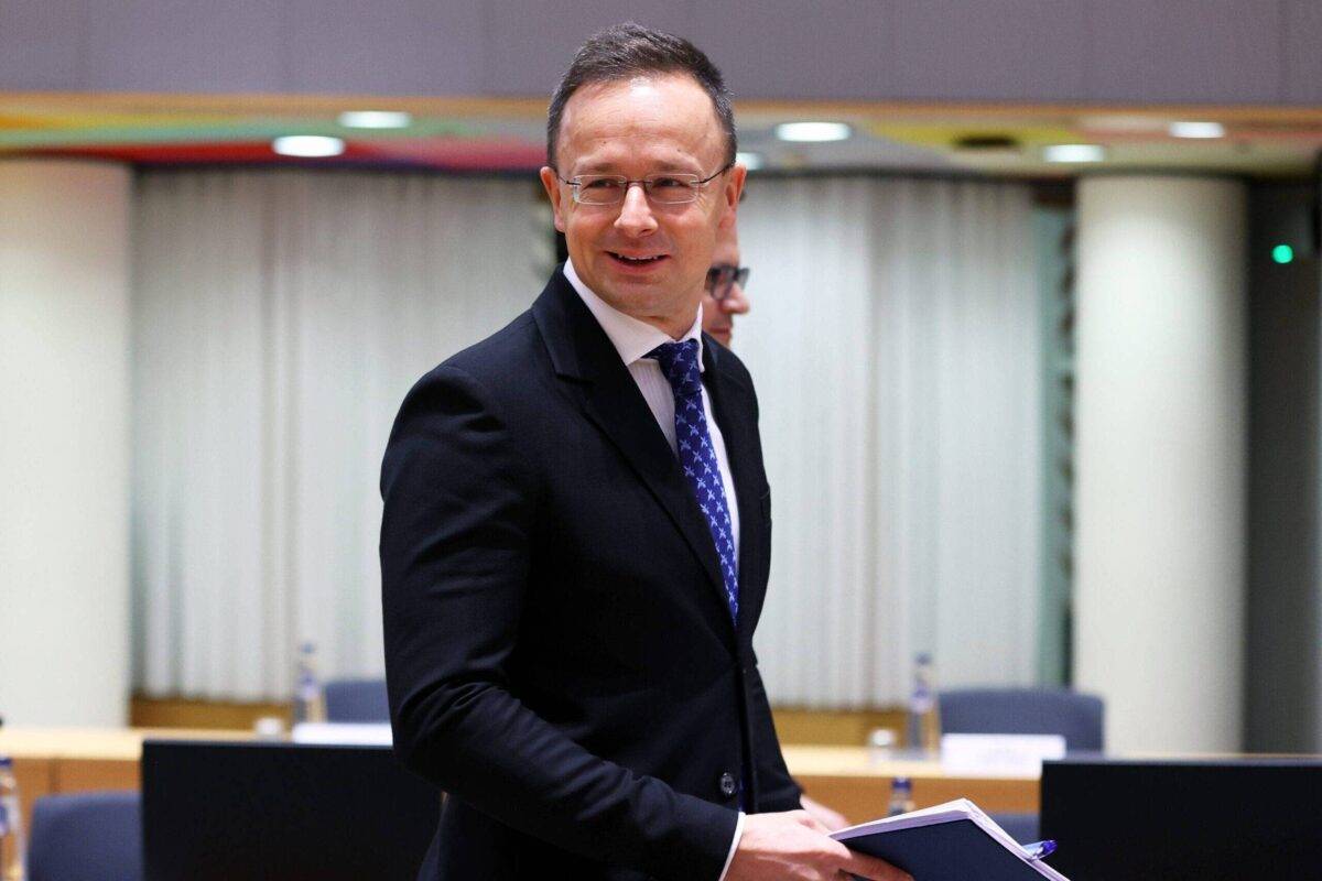 Peter Szijjarto, Minister of Foreign Affairs and Trade of Hungary on December 12, 2022 [Dursun Aydemir/Anadolu Agency]