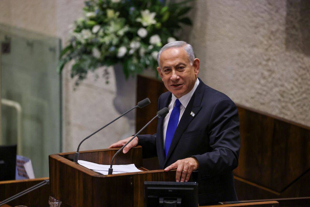 Israeli Prime Minister Benjamin Netanyahu in Jerusalem [Israeli Parliament (Knesset)/Anadolu Agency]