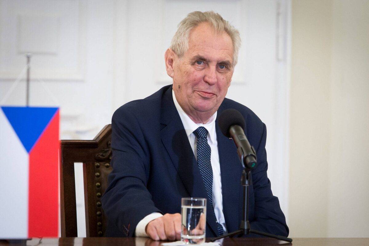 Milos Zeman on May 10, 2018 [Mateusz Wlodarczyk/NurPhoto via Getty Images]