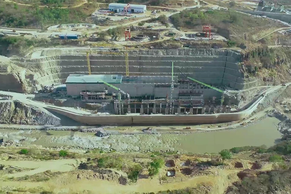 Tanzania's Julius Nyerere Hydroelectric Power Project [@mahmouedgamal44/Twitter]