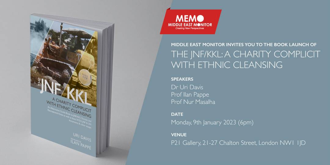 The JNF/KKL A Charity Complicit With Ethnic Cleansing book launch