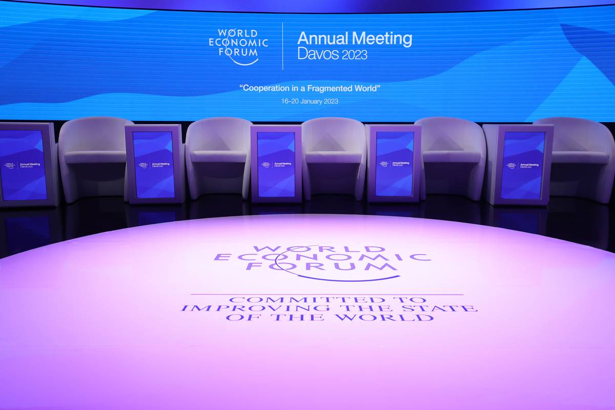 A view from the building where WEF annual meeting to be held from January 16 to 20 in Davos, Switzerland on January 15, 2023. [Dursun Aydemir - Anadolu Agency]