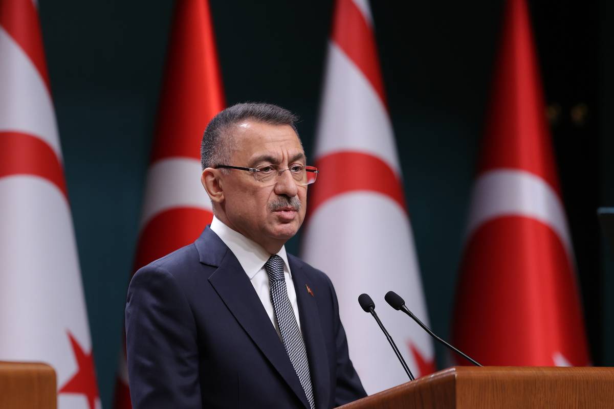 Prime Minister of the Turkish Republic of Northern Cyprus Unal Ustel in ...