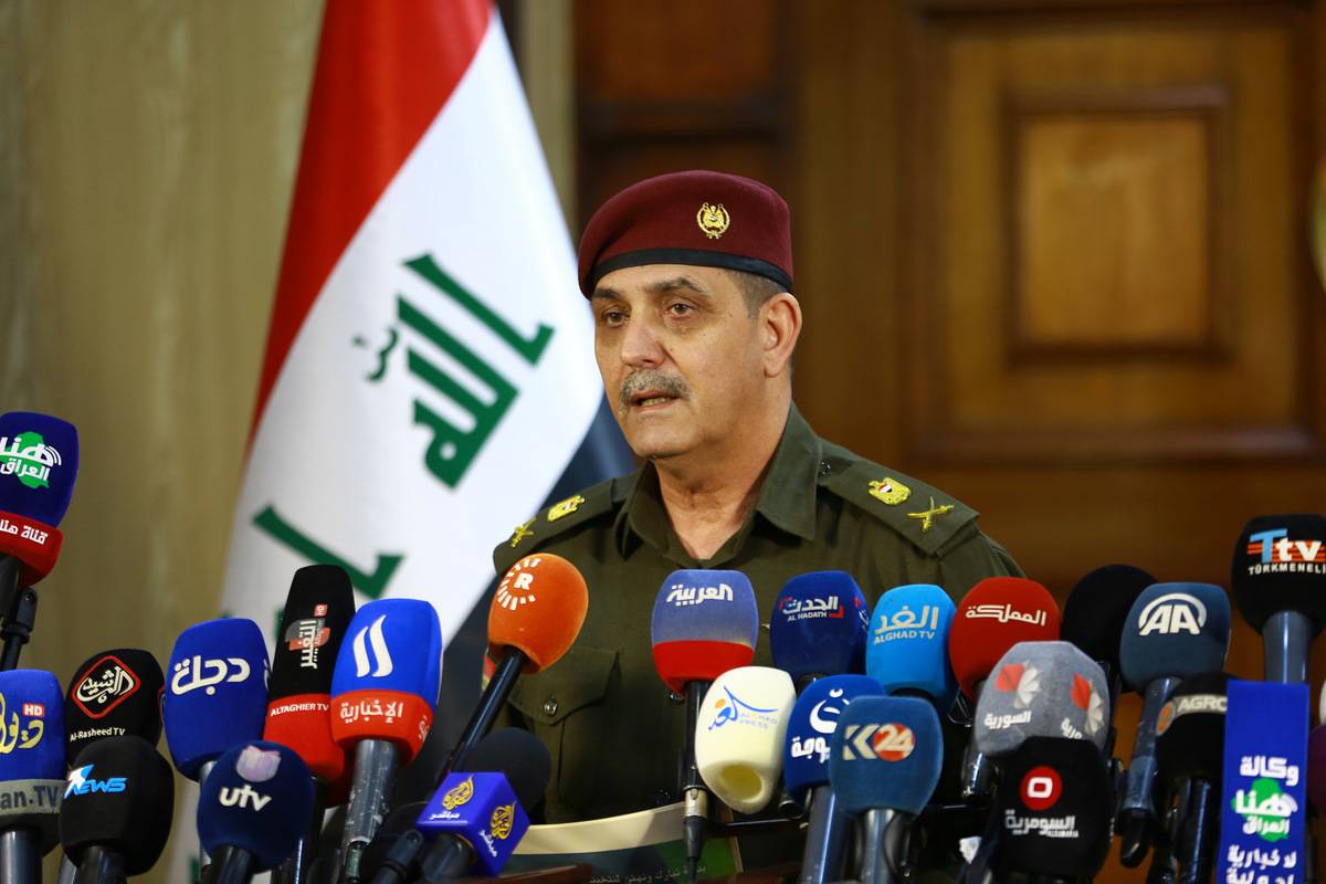 General Yahya Rasool, Military Spokesperson of Iraqi Prime Minister Mohammed Shia al-Sudani, in Iraq, Baghdad on January 23, 2023 [Murtadha Al-Sudani/Anadolu Agency]