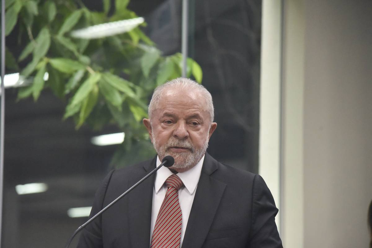 President of Brazil Luiz Inacio Lula da Silva speaks an event as he starts on Monday his tour of inaugurations and launches of social programs across the country in Rio de Janeiro [Fabio Teixeira - Anadolu Agency]