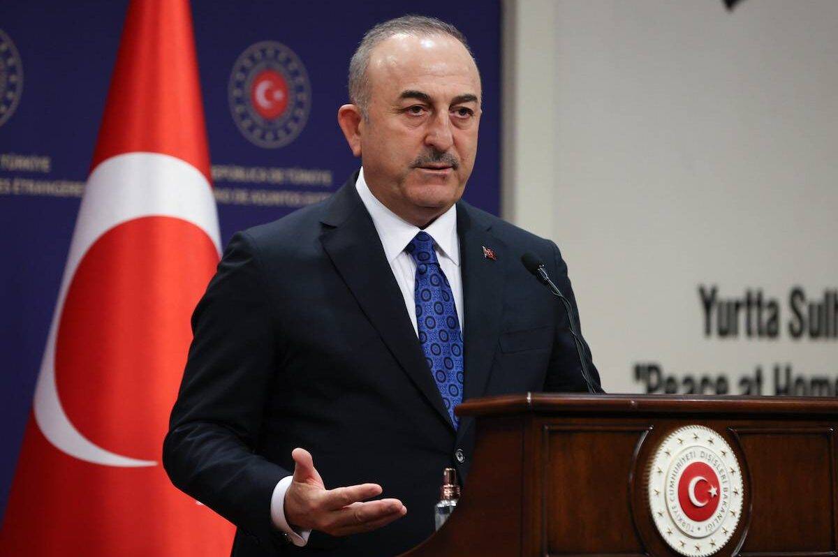 Turkish Foreign Minister Mevlut Cavusoglu on April 13, 2023 [Cem Özdel/Anadolu Agency]