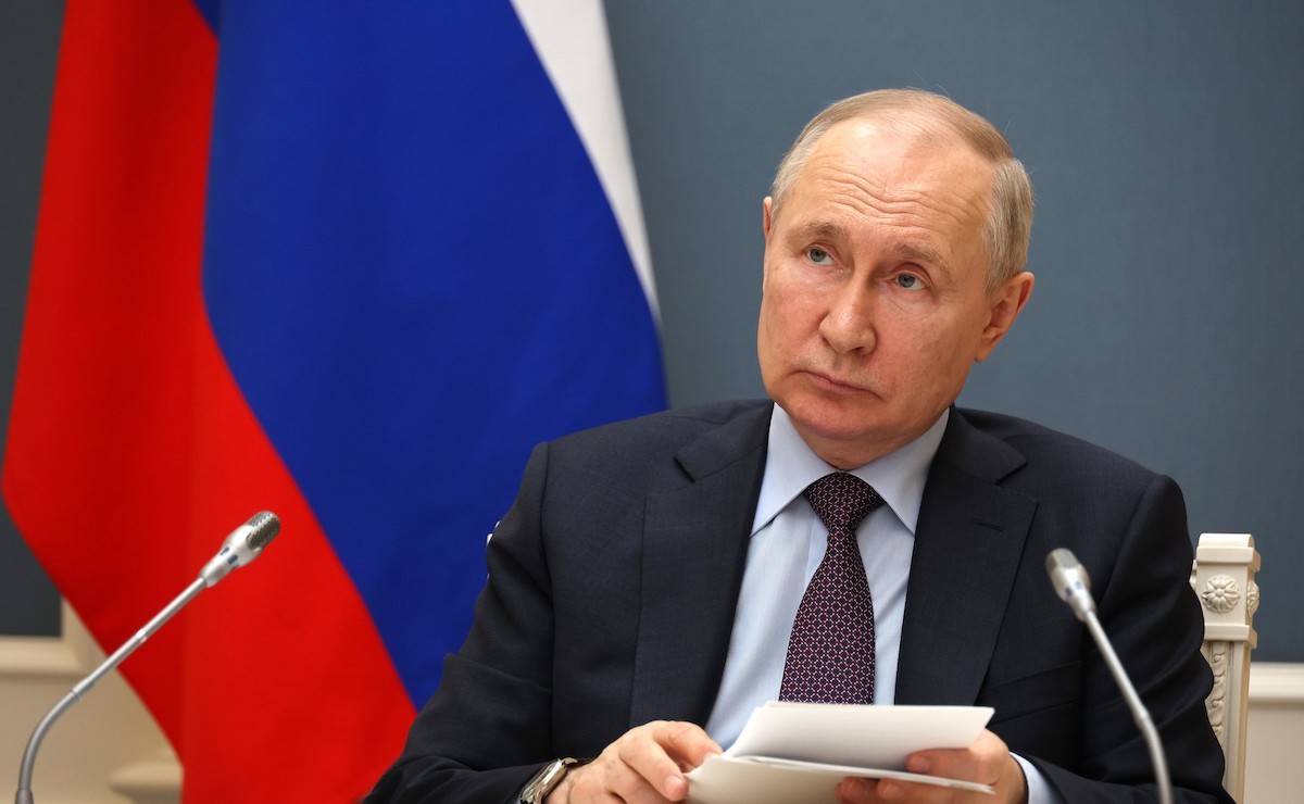 Russian President Vladimir Putin on April 27, 2023 [Kremlin Press Office/Anadolu Agency]